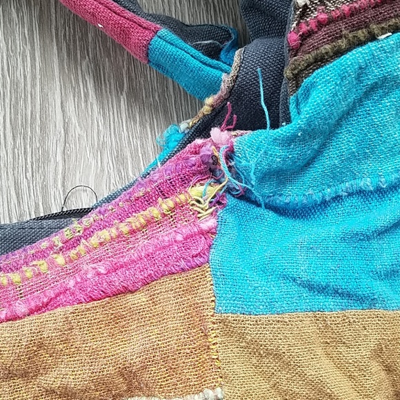 🔴Multicolor patchwork crossbody bucket bag - Picture 6 of 8